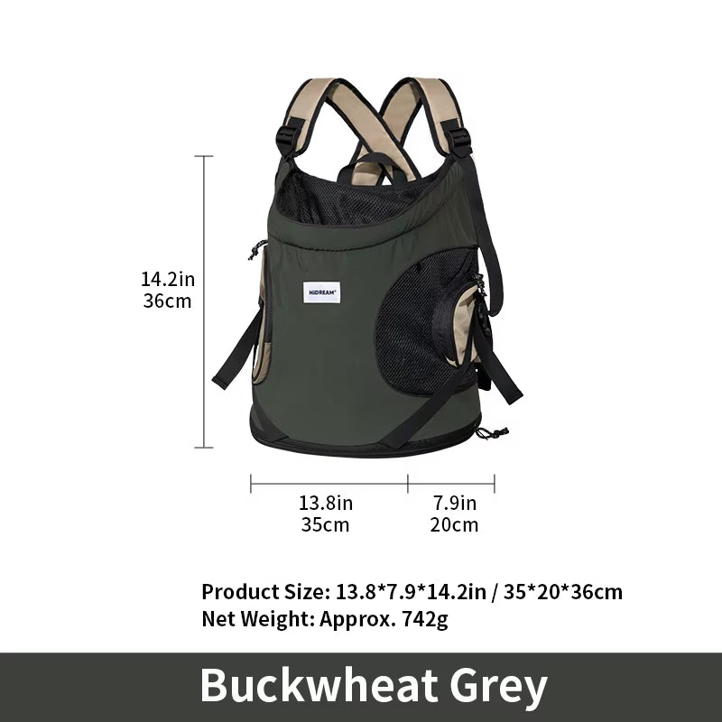 Pet Front Carry Chest Backpack – Stylish, Secure & Super Comfortable for Outdoor Adventures